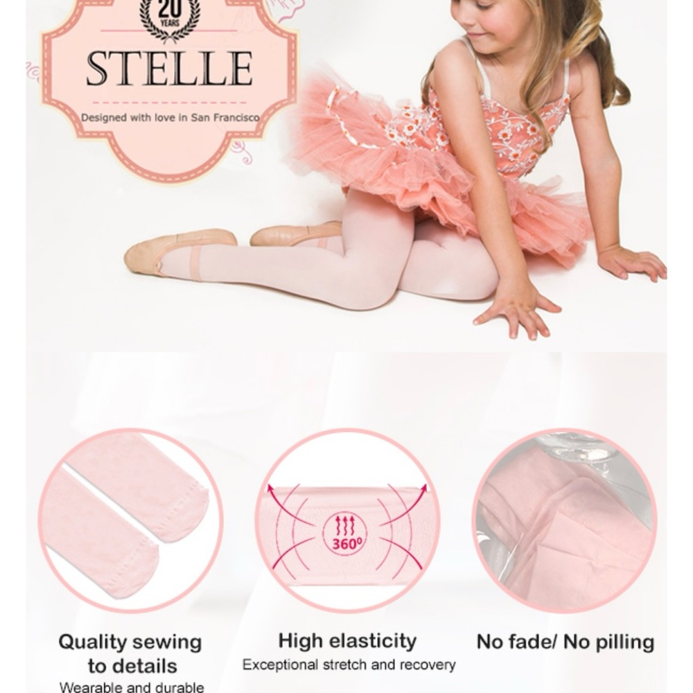 Stelle Pink Ballet Tights